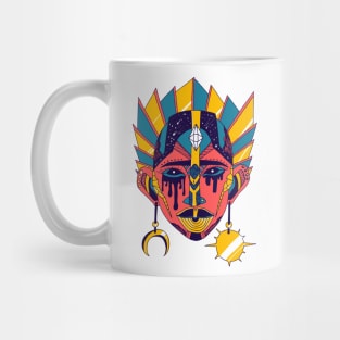 Retro Triad African Mask No 12 Mug